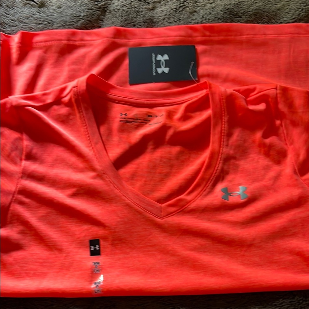 Under Armour Orange Short Sleeve Tee Vibrant Comfort